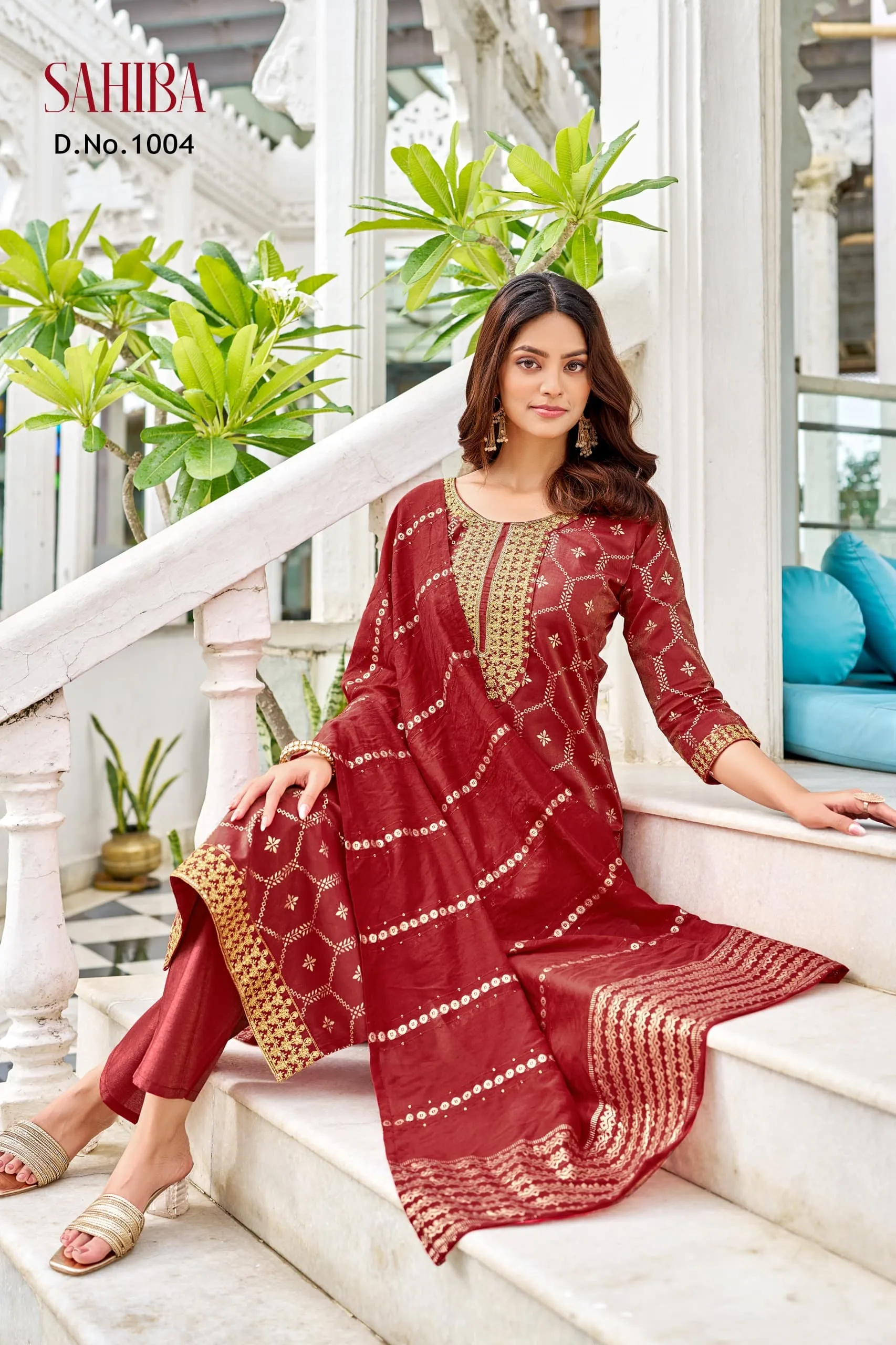 Sahiba Salwar suit With Kurti Pent - Image 7 in Surat